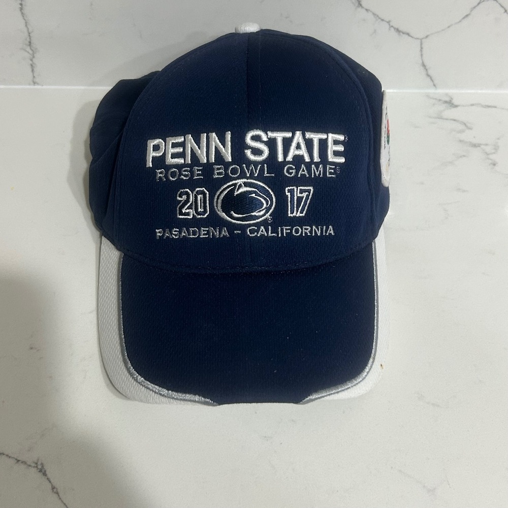 Penn State Rose Bowl Game 2017 Pasadena California Navy Blue Adjustable Hat Cap